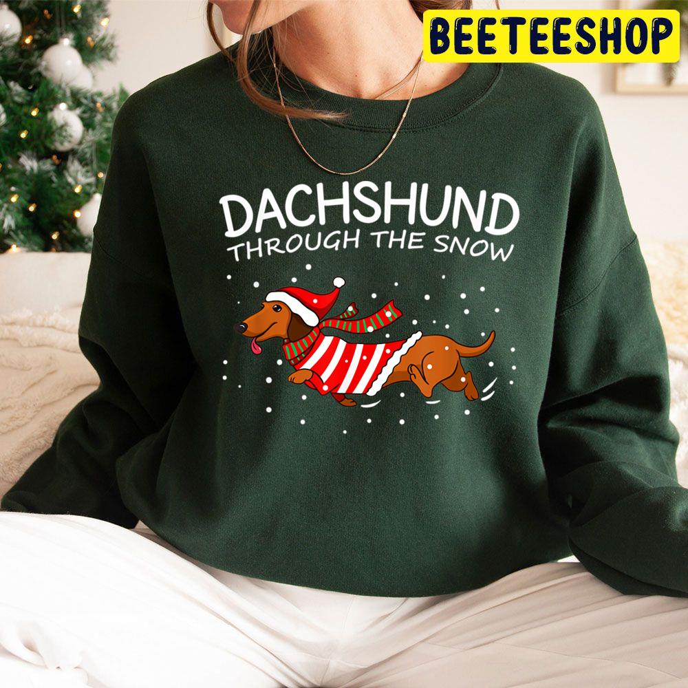 dachshund through the snow hoodie