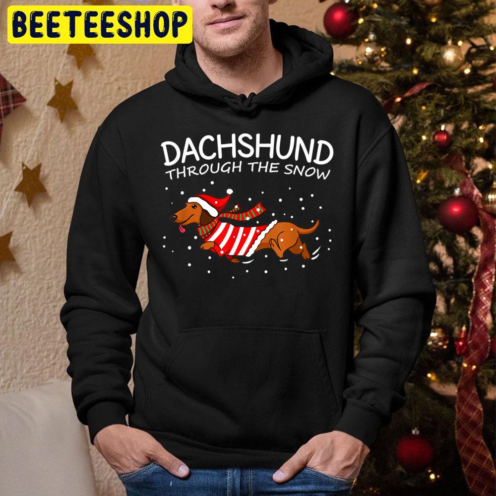 dachshund through the snow hoodie