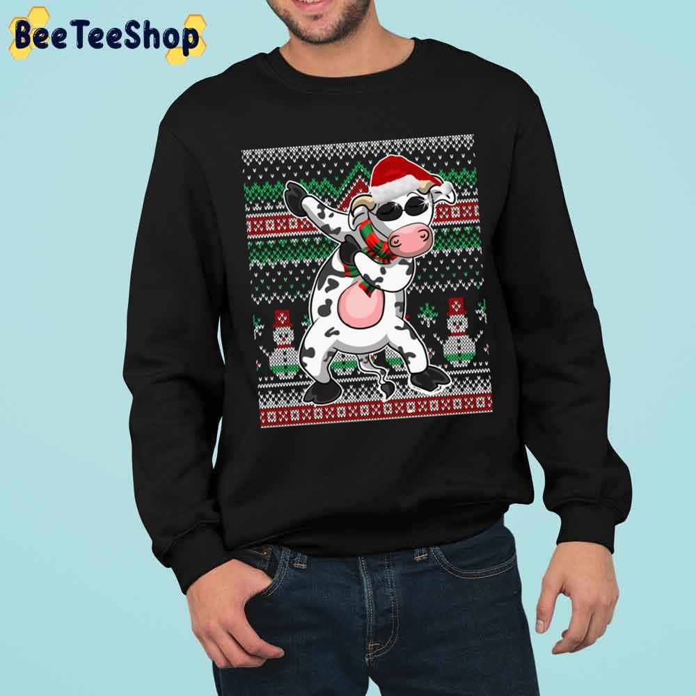 Dairy Cow Knit Pattern Christmas Trending Unisex Sweatshirt