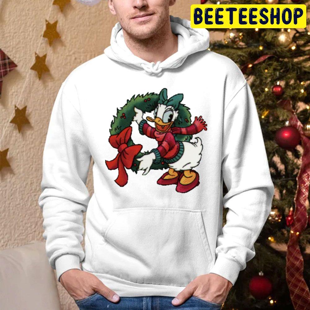 Daisy’s Christmas Wreath Trending Unisex Hoodie