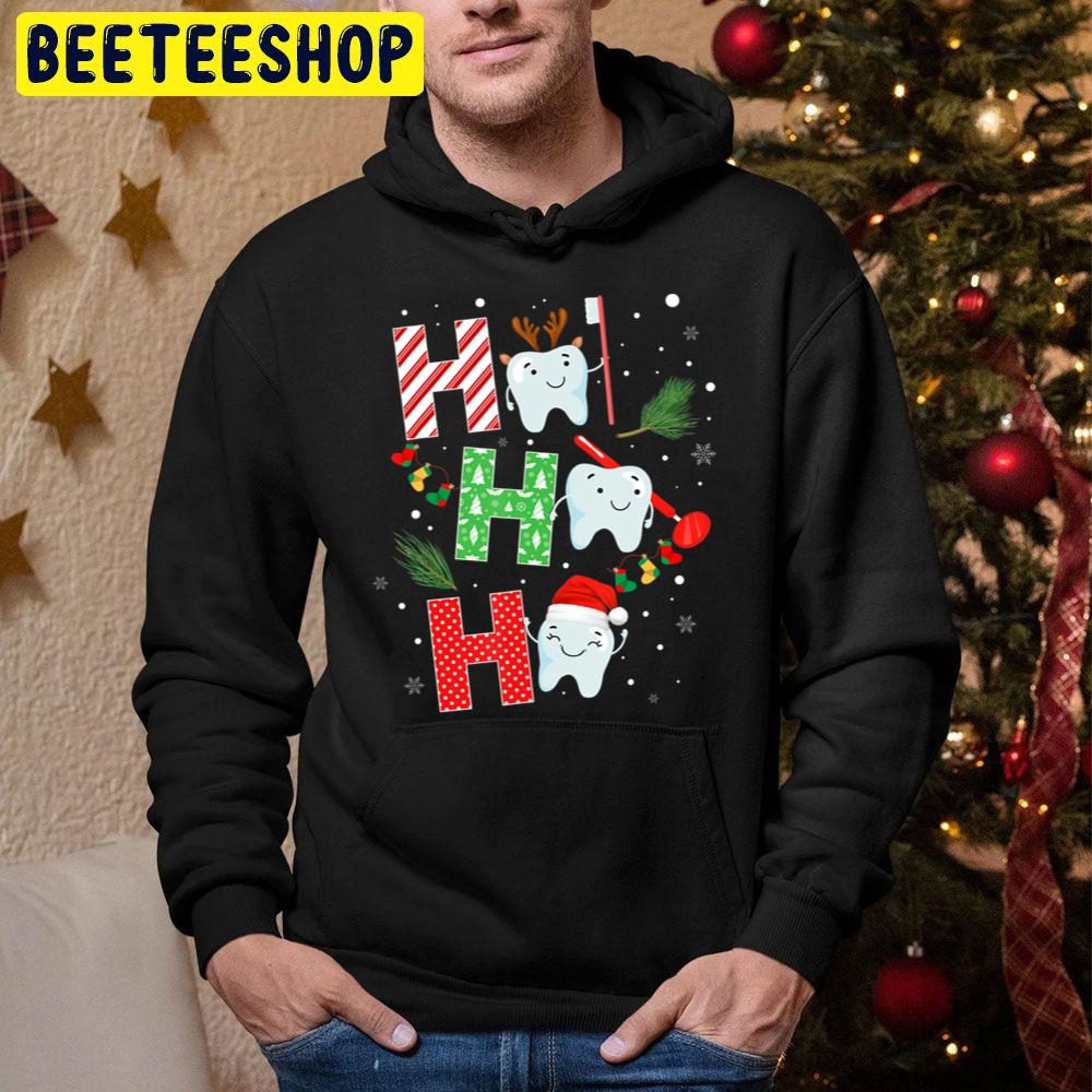 Dentist Christmas Ho Ho Ho Th Dental Dentist Trending Unisex Hoodie