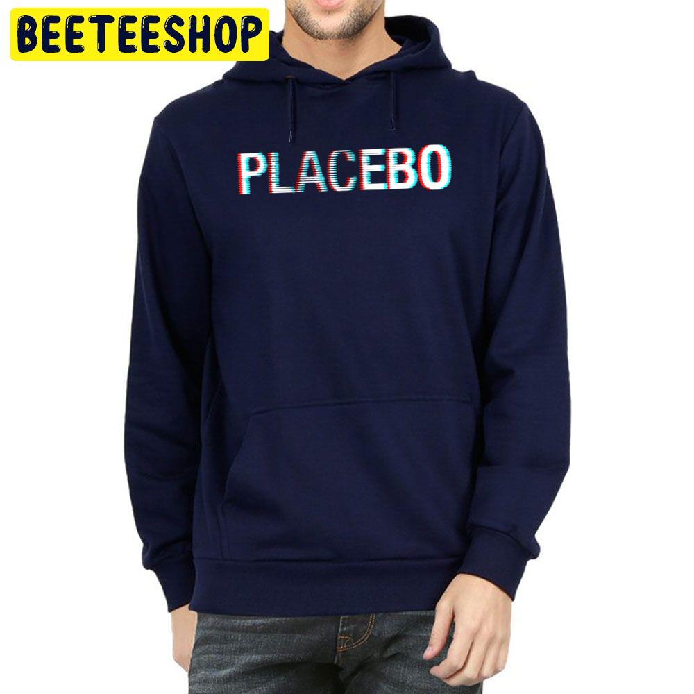 Digital Logo With Placebo Rock Band Glitch Art Trending Unisex Hoodie