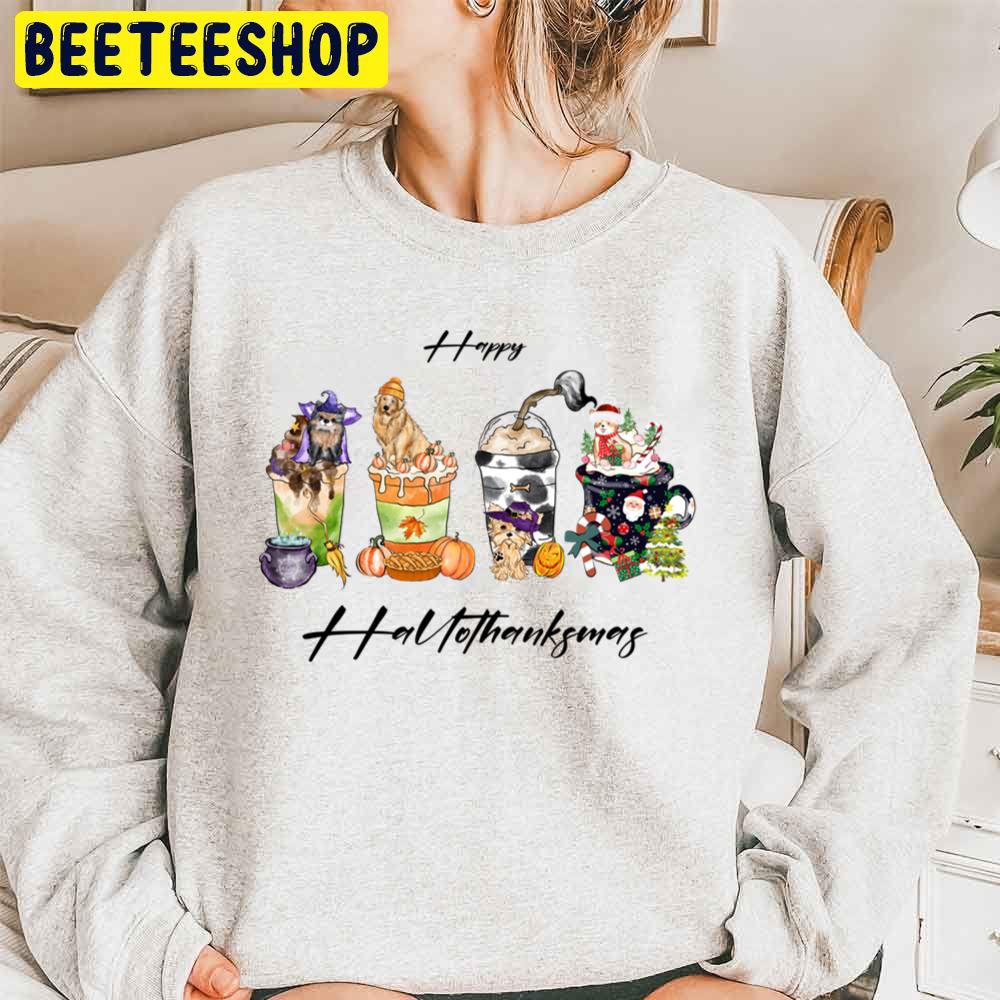 Dog Lover Happy Hallothanksmas Trending Unisex Sweatshirt