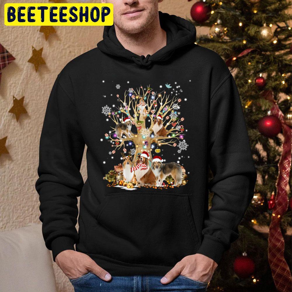 Dogs Tree Christmas Trending Unisex Hoodie