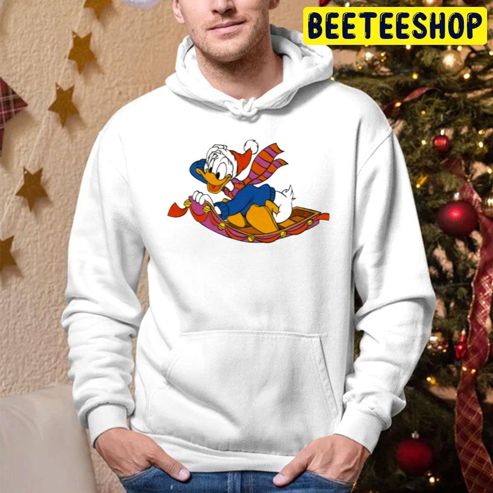 Donald On His Flying Sledge Christmas Trending Unisex Hoodie