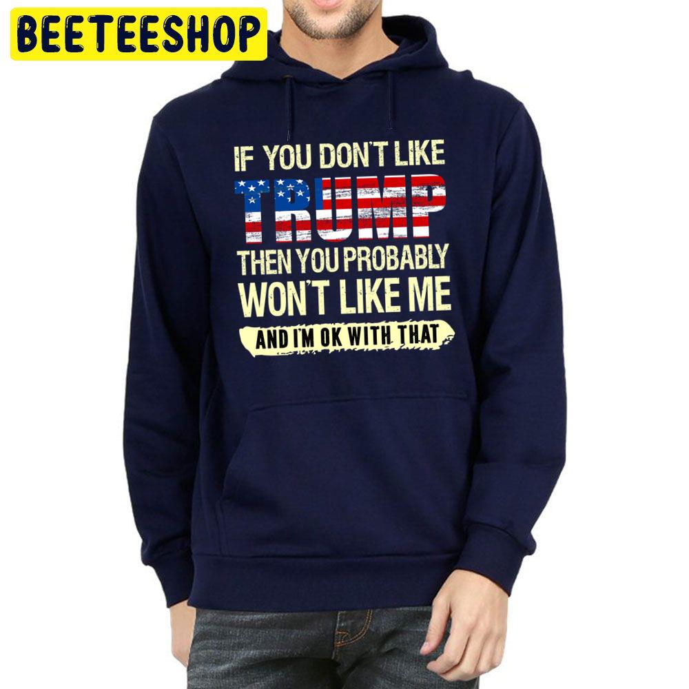 Donald Trump Funny Pro Trump Liberal Party Political Trump Supporter Anti Biden Harris Retro Trump 2 Trending Unisex Hoodie