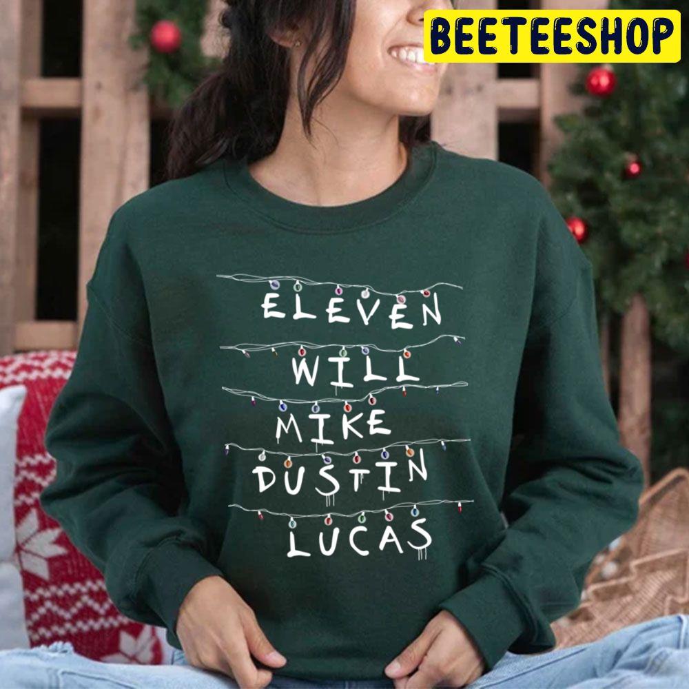 Eleven Will Mike Dustin Lucas Stranger Things Trending Unisex Hoodie