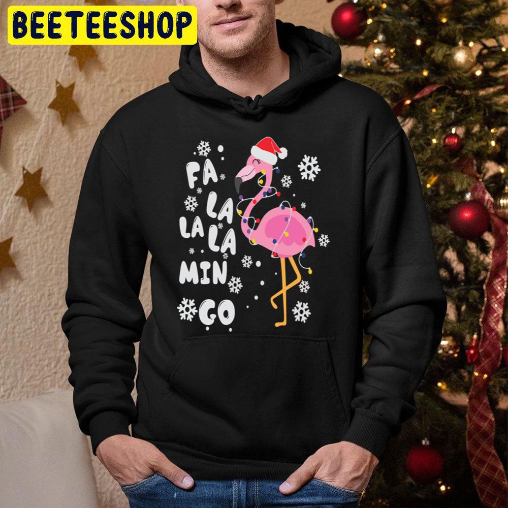 Fa La La La Mingo Flamingo For Christmas Trending Unisex Hoodie