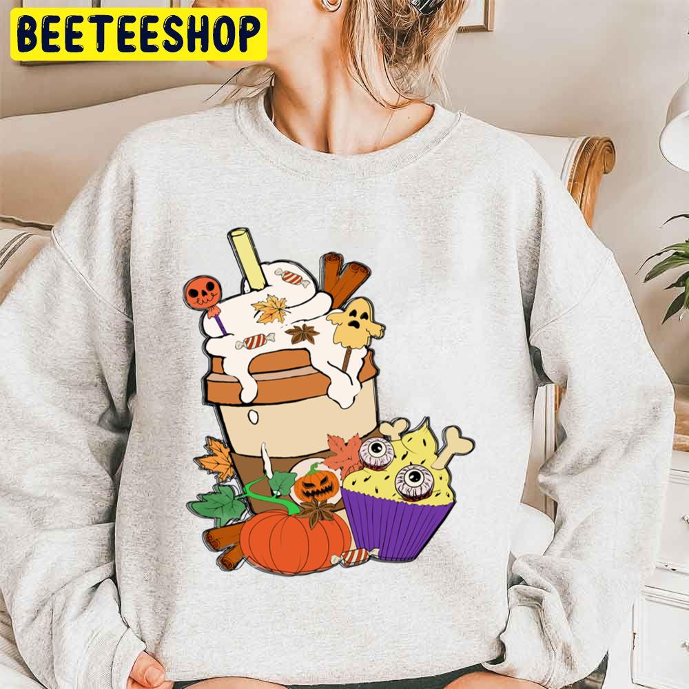 Fall Coffee Lover Pumpkin Spice Thanksgiving Trending Unisex Sweatshirt