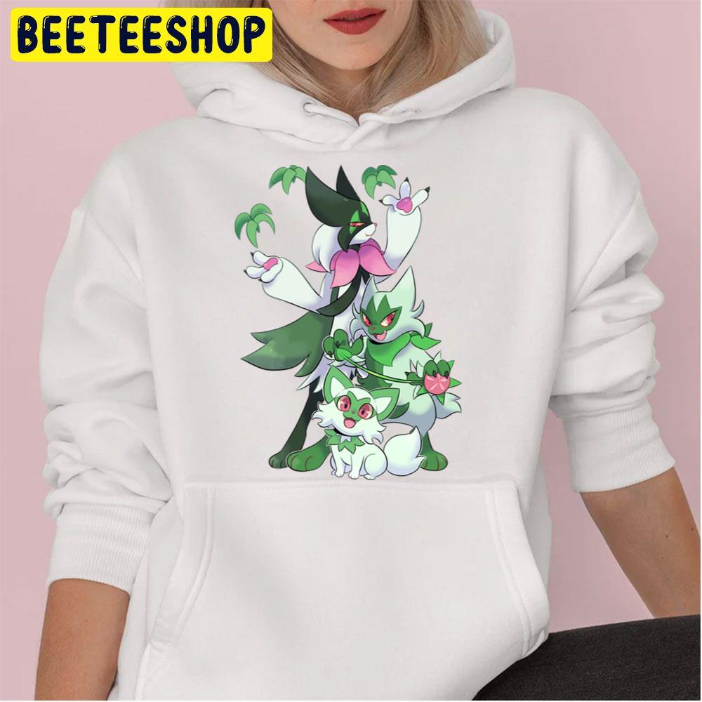 Floral Feline Family Trending Unisex Hoodie