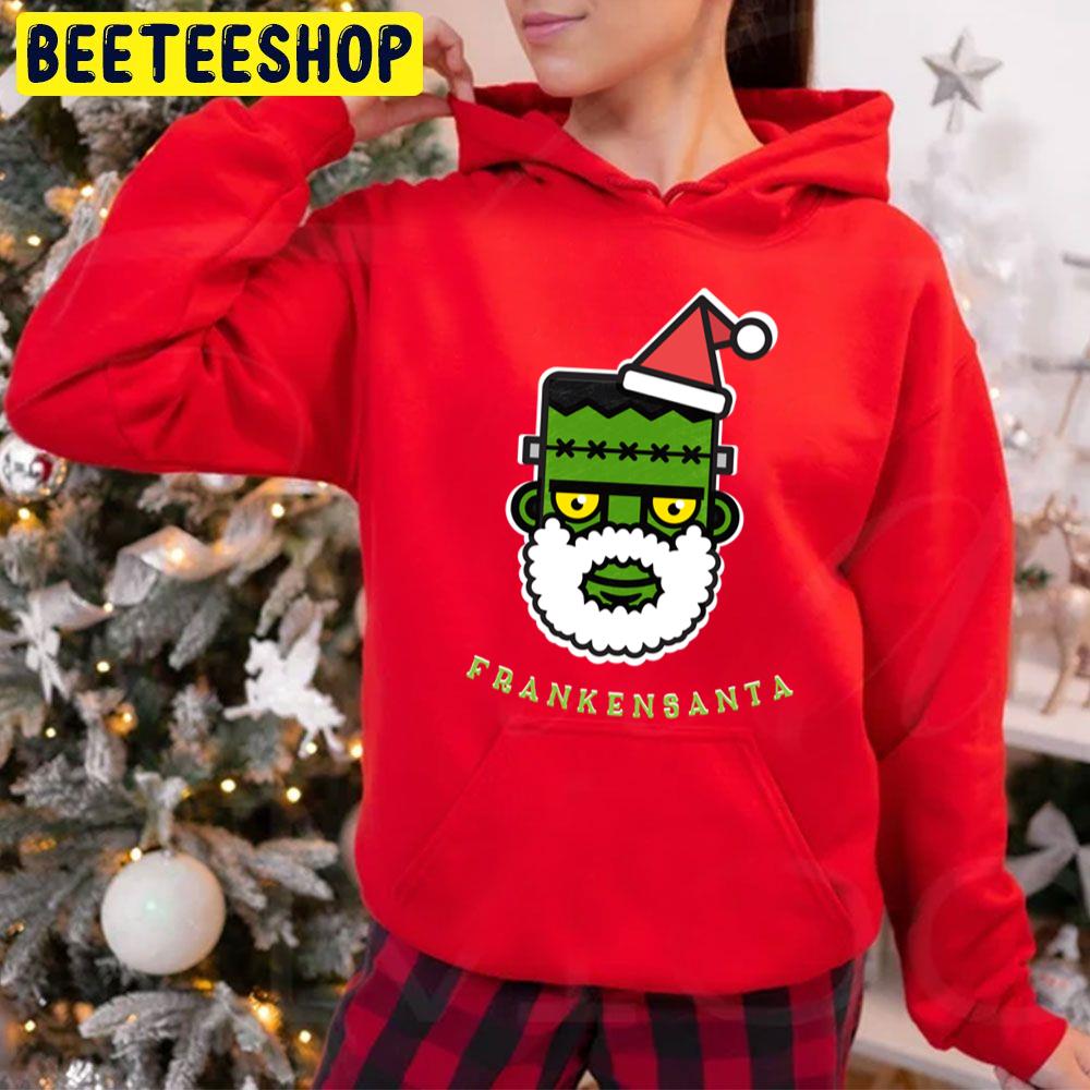 Frankensanta Goth Rocker Christmas Trending Unisex Hoodie