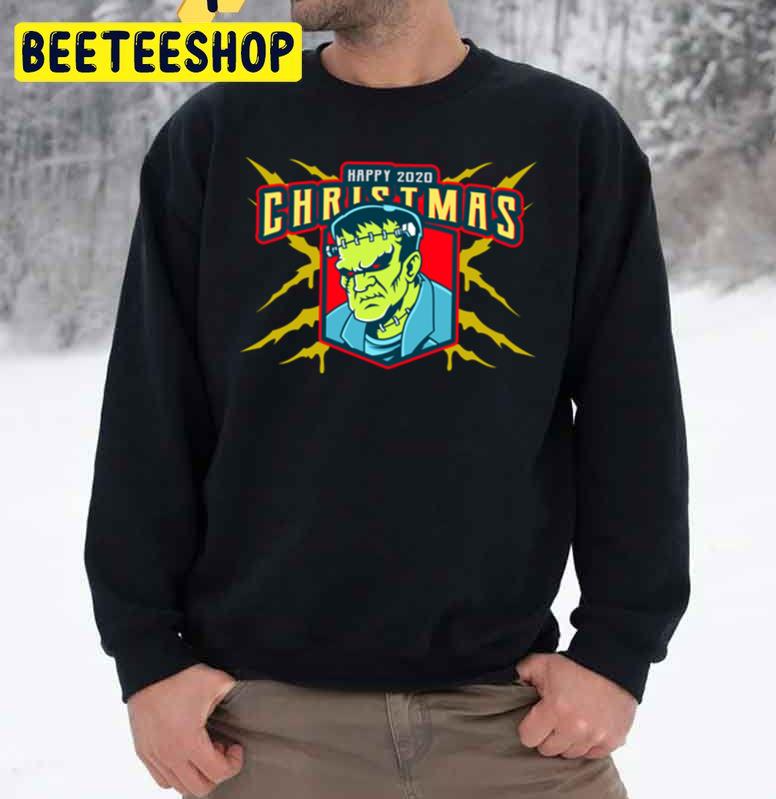 Frankenstein Wishing Everyone A Happy Xmas Trending Unisex Sweatshirt