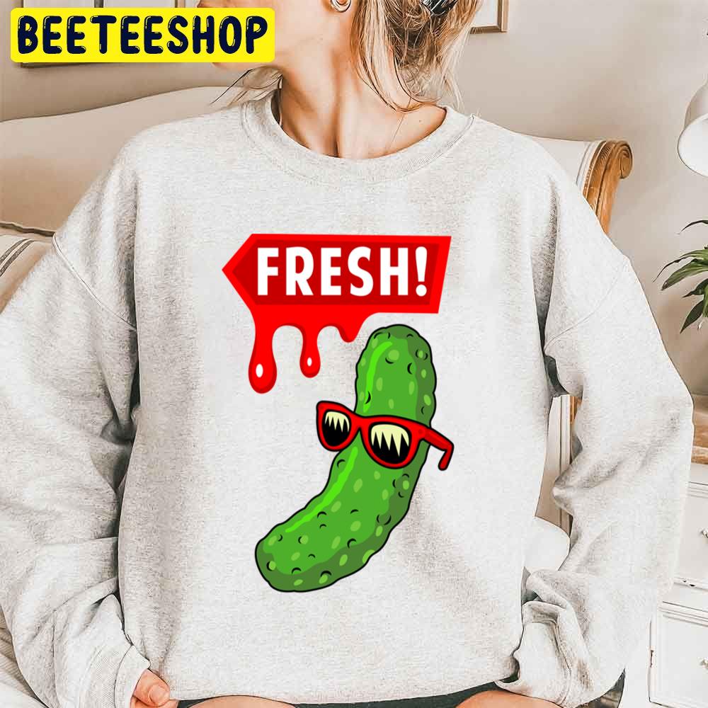 Fresh Sunglasses Cool Cucumber Trending Unisex Sweatshirt