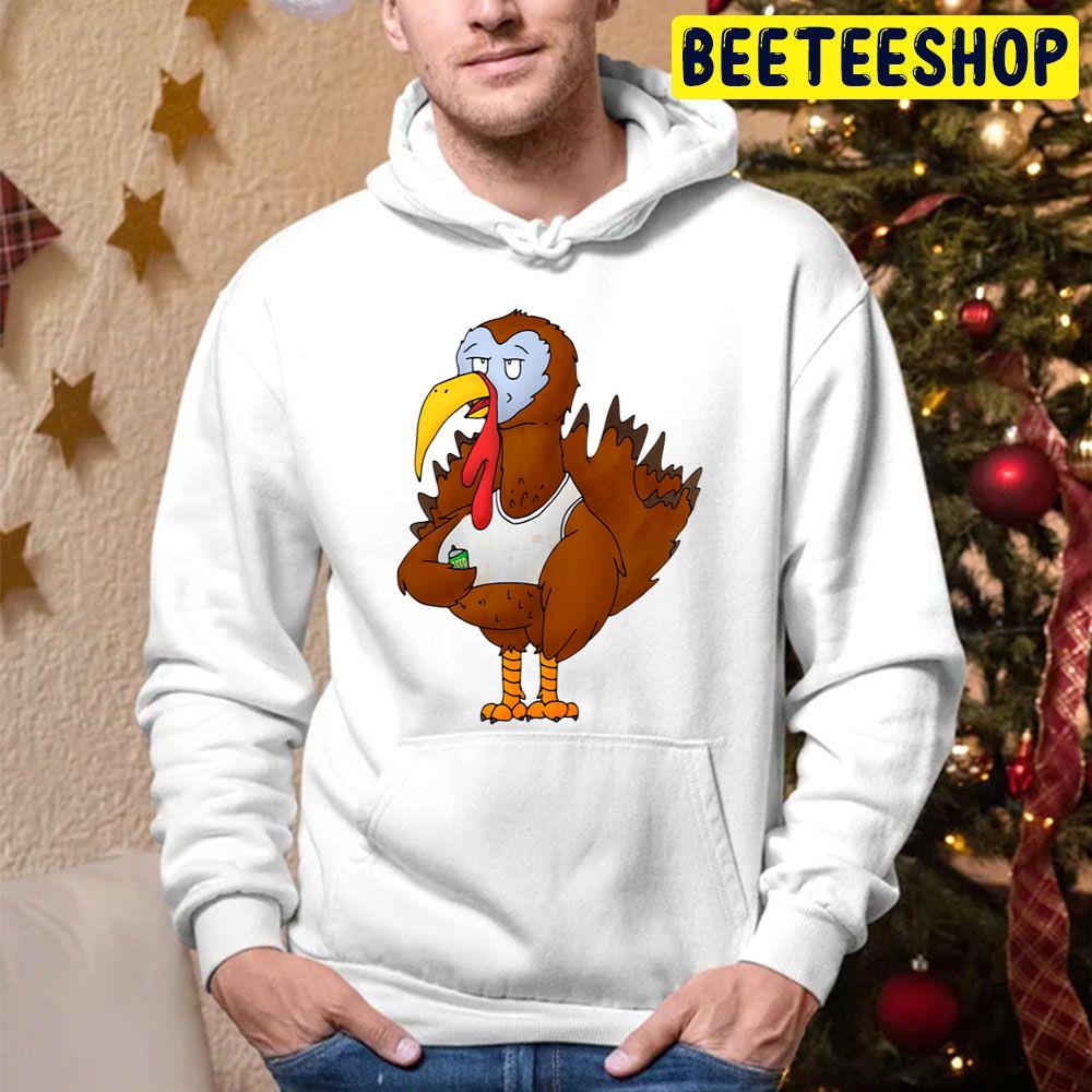 Funny Beer Turkey Cartoon Trending Unisex Hoodie