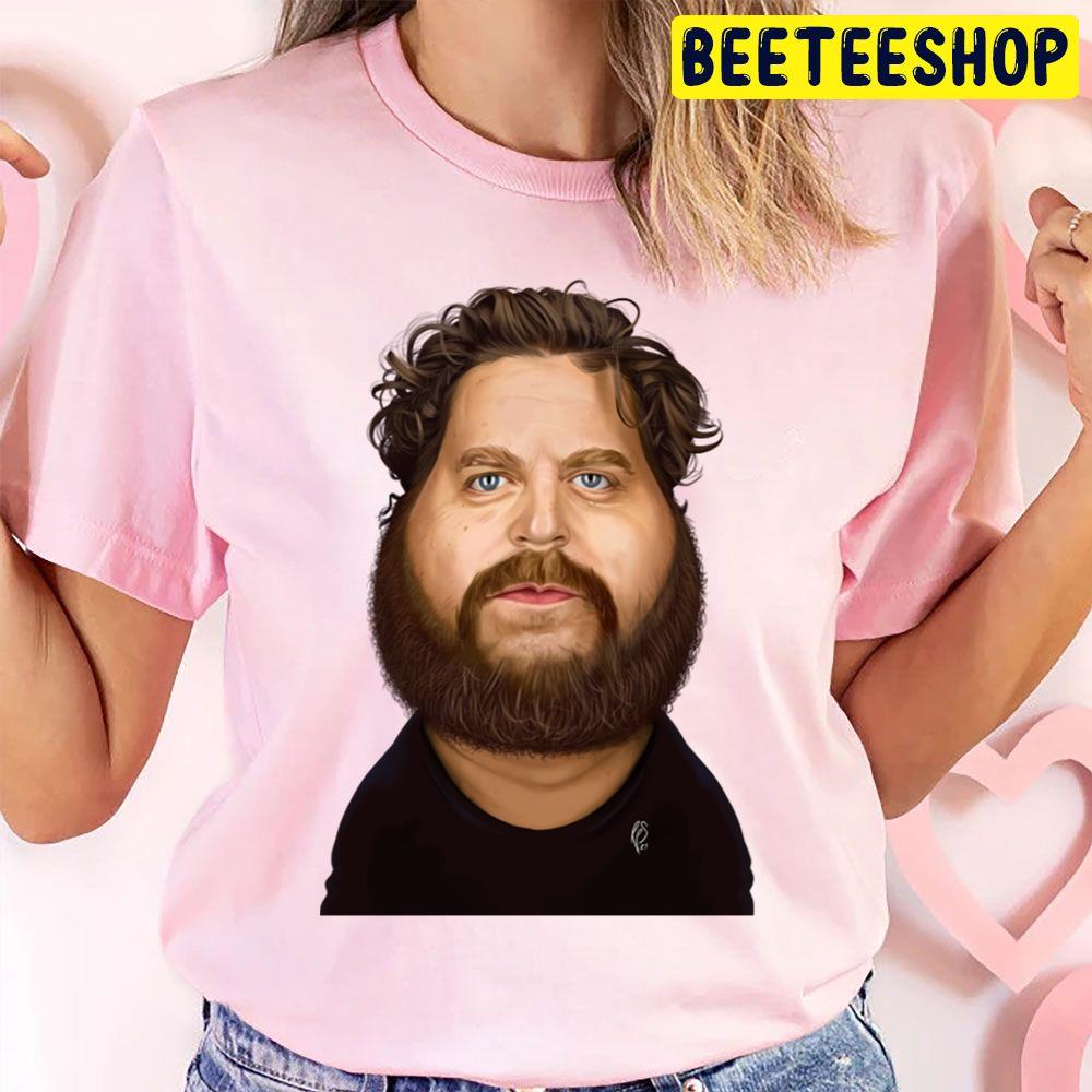 Funny Face With Zack Galifianakis Vintage Art Trending Unisex T Shirt