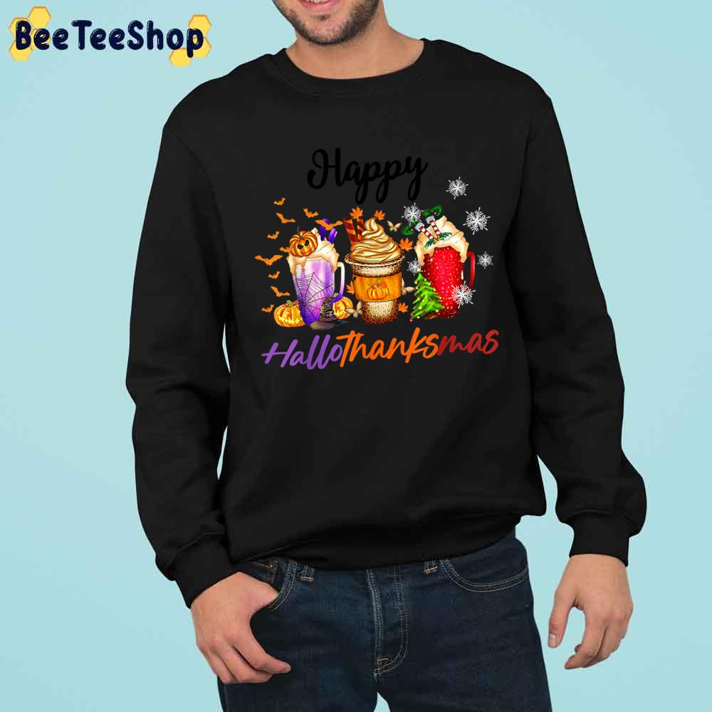 Funny Halloween Christmas Coffee Lover Trending Unisex Sweatshirt