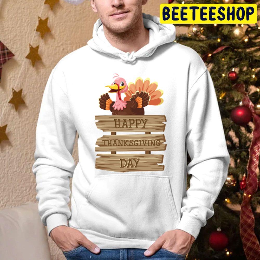 Funny Turkey Says Happy Thanksgiving Days Trending Unisex Hoodie