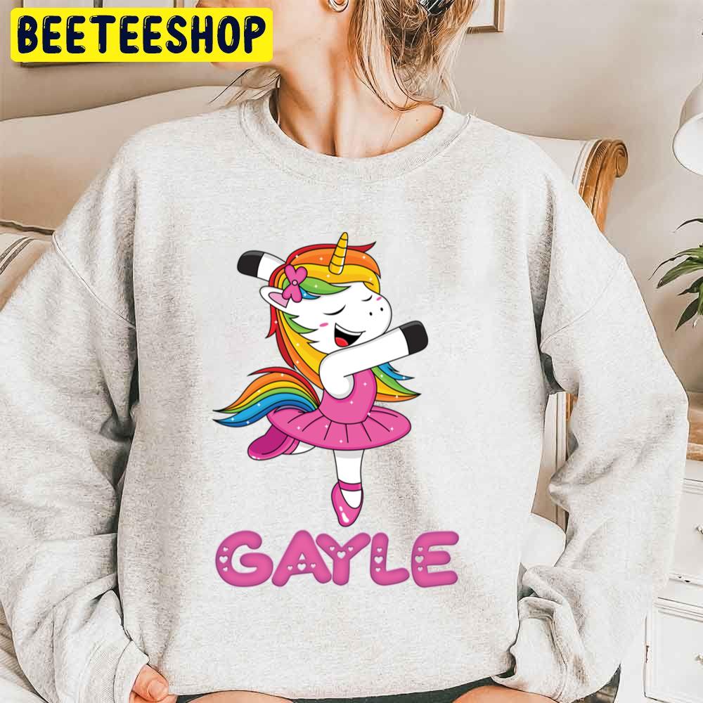 Gayle Pink Gayle The Dancing Unicorn Trending Unisex Sweatshirt