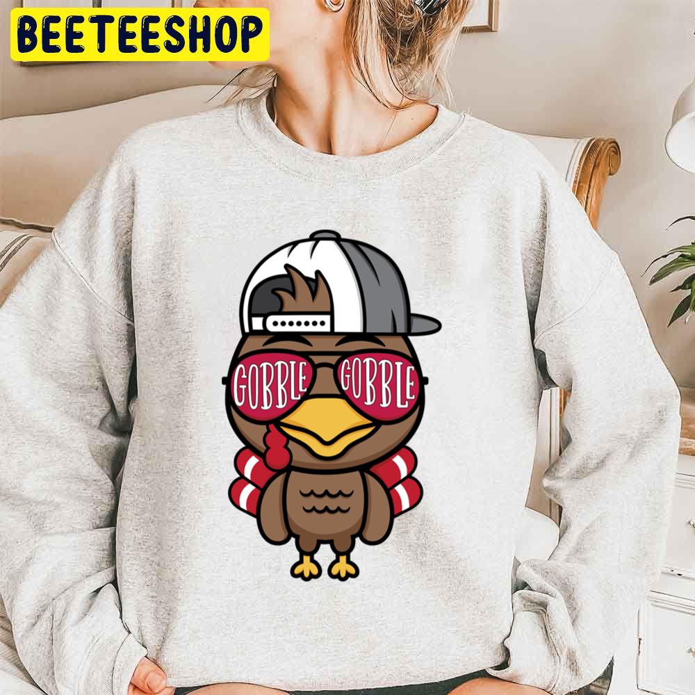 Gobble Thanksgiving Talk Turkey Trending Unisex Sweatshirt