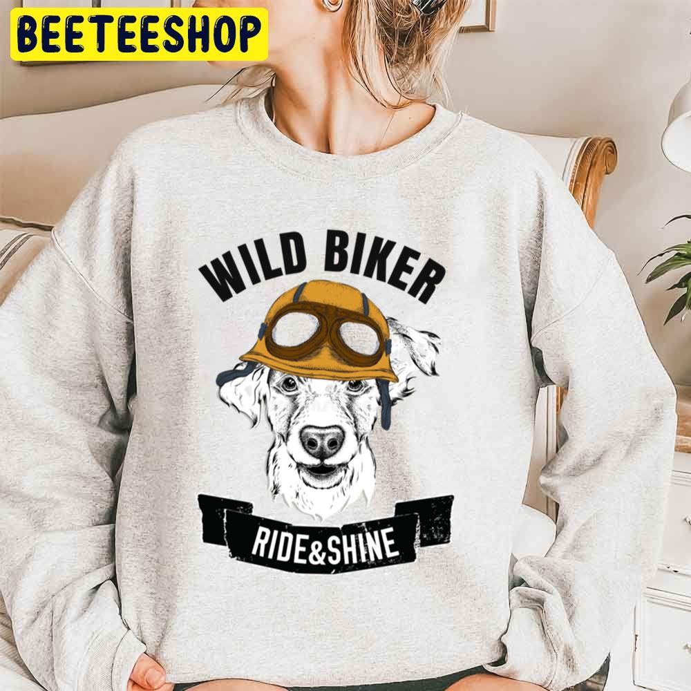 Golden Retriever Wild Biker Ride And Shine Trending Unisex Sweatshirt