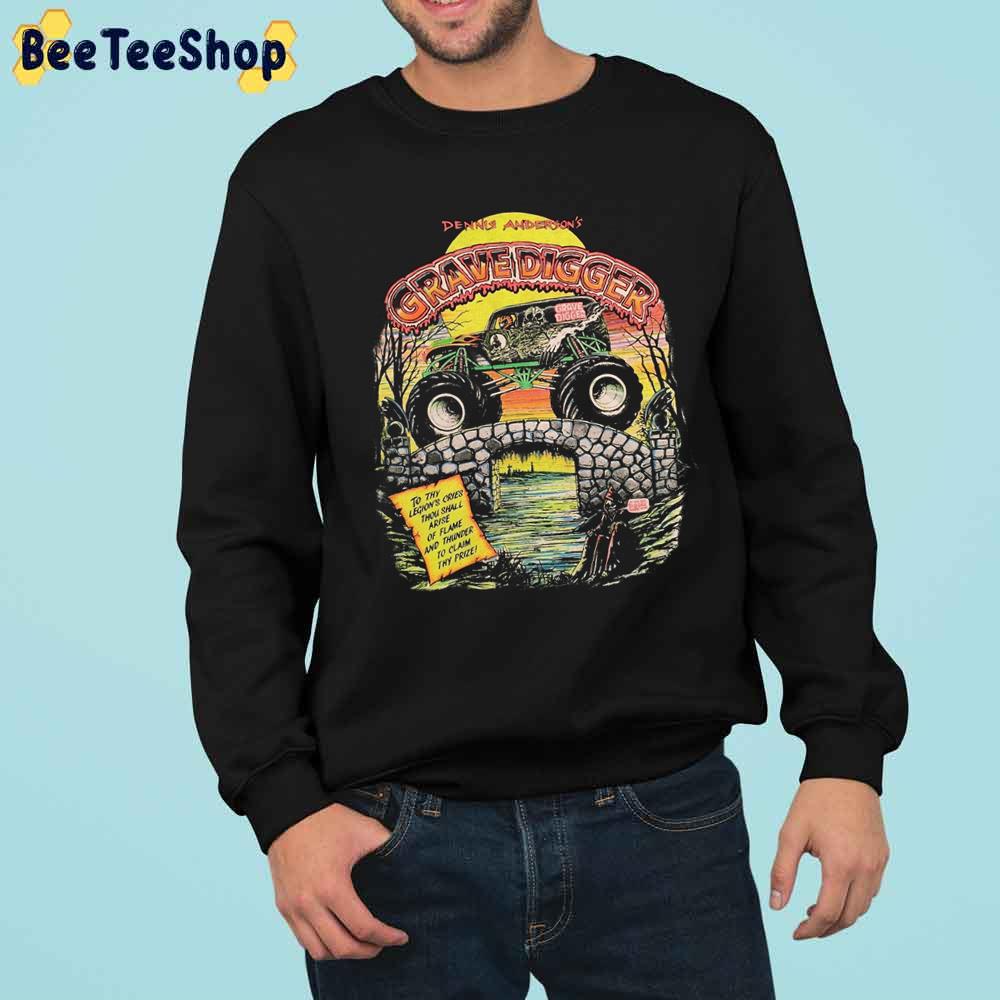 Grave Digger Dennis Anderson Retro Jam Trending Unisex Sweatshirt