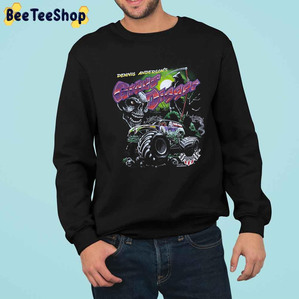 Grave Digger Dennis Racing Skull Vintage Trending Unisex Sweatshirt