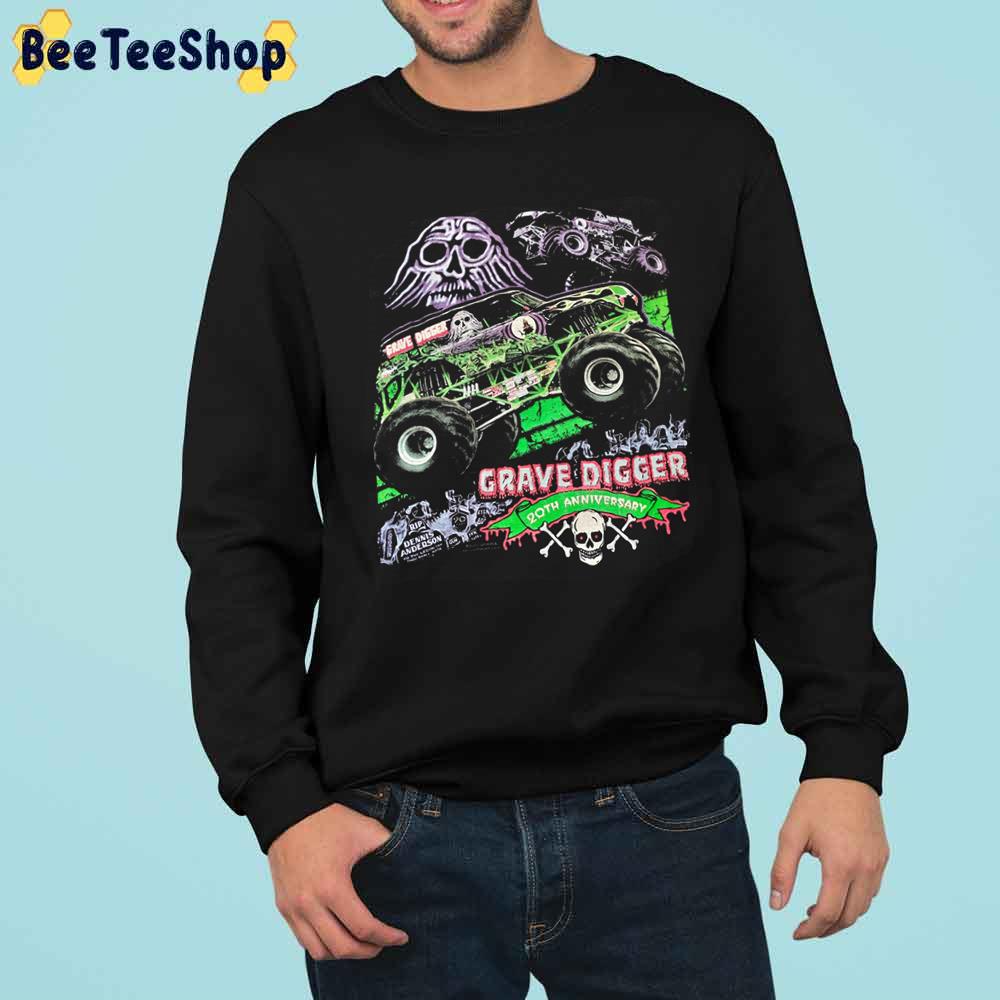 Grave Digger Monster Truck 20 Anniversary Trending Unisex Sweatshirt