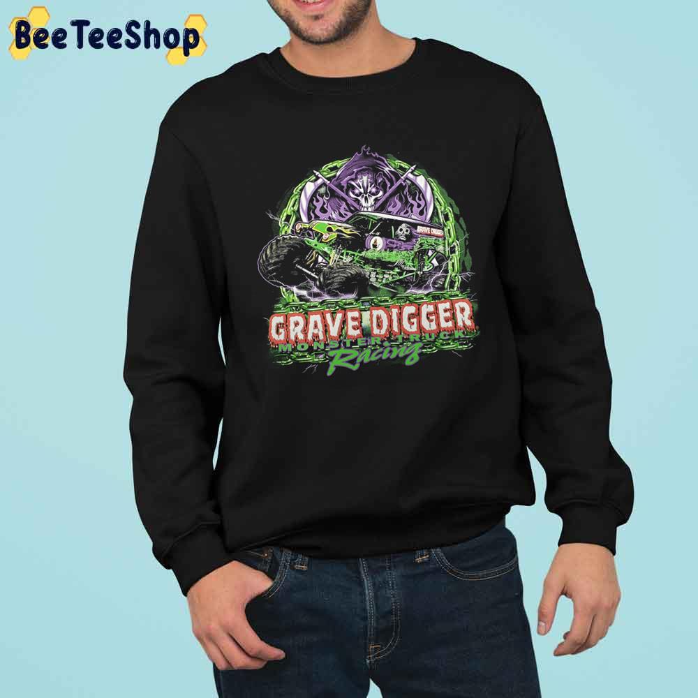 Grave Digger Monster Truck Vintage Racing Trending Unisex Sweatshirt