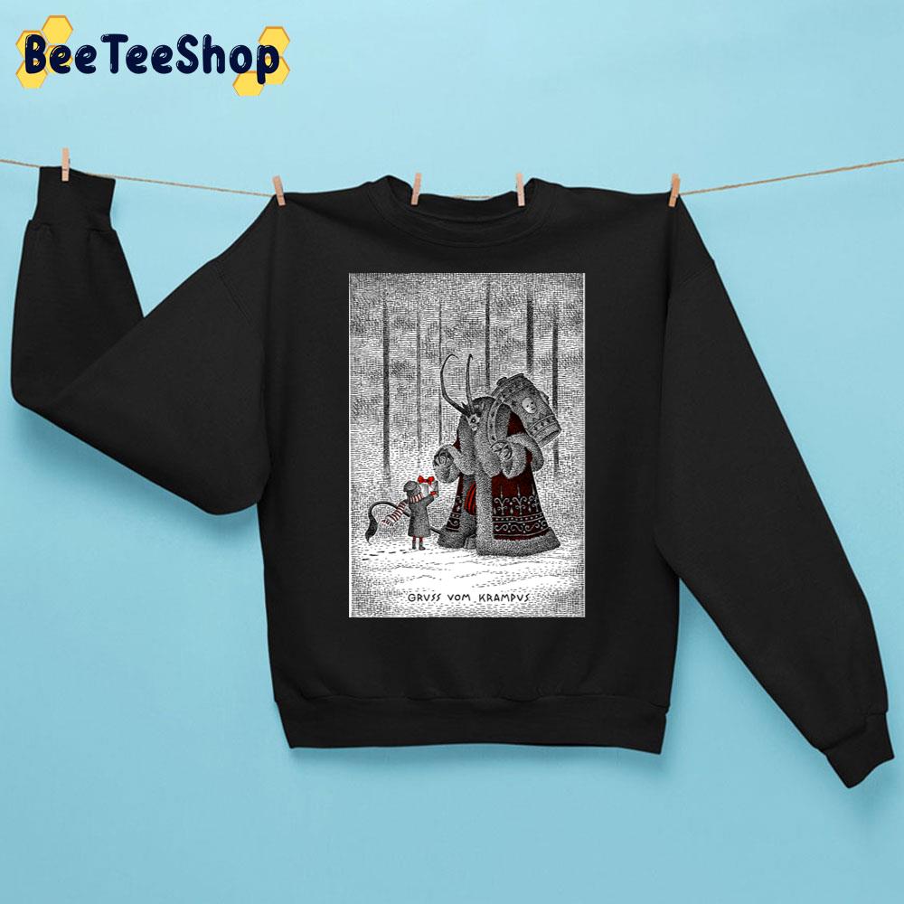 Gruss Vom Krampus Christmas Trending Unisex Sweatshirt