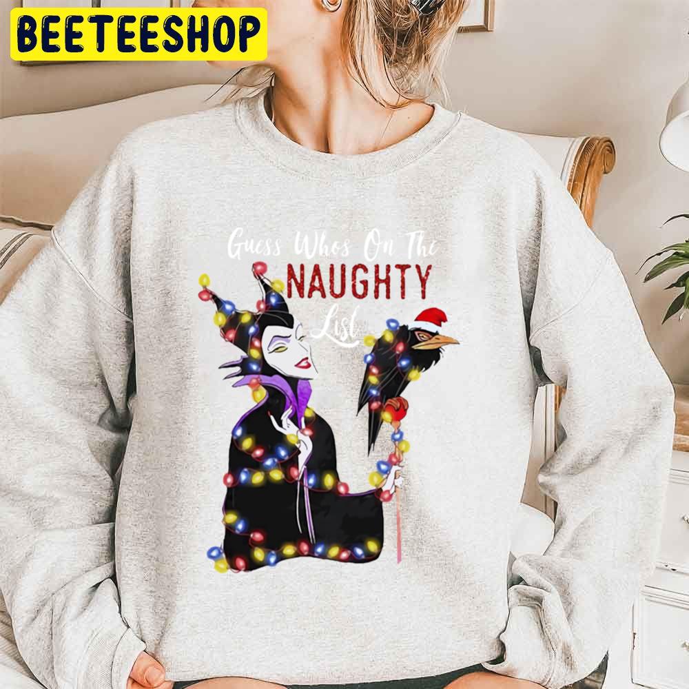 Guess Who ‘s On The Naughty List And Crow Christmas Trending Unisex Sweatshirt