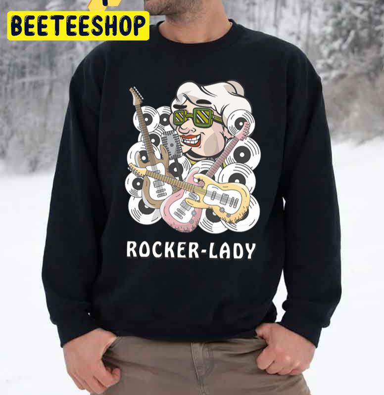 Guitar Rocker Lady Trending Unisex Sweatshirt