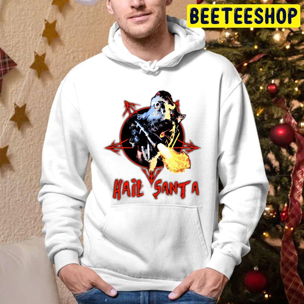 Hail Santa Funny Christmas Trending Unisex Hoodie