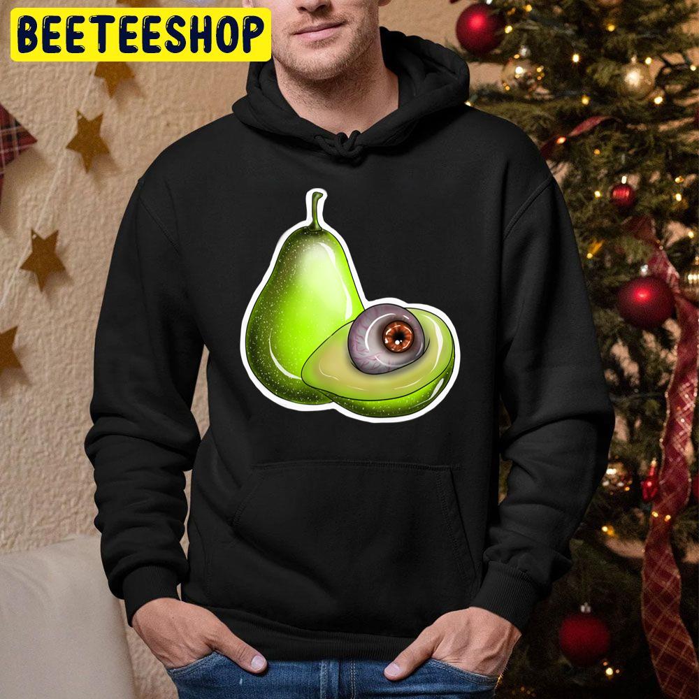 Halloween Avocado Eyeball Trending Unisex Hoodie