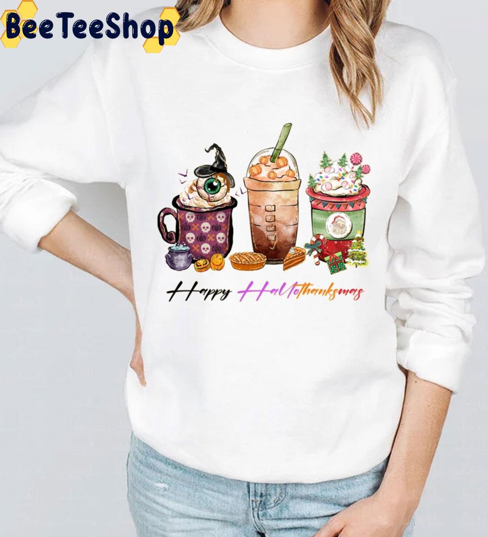 Happy Hallothanksmas Coffee Cup Trending Unisex Sweatshirt