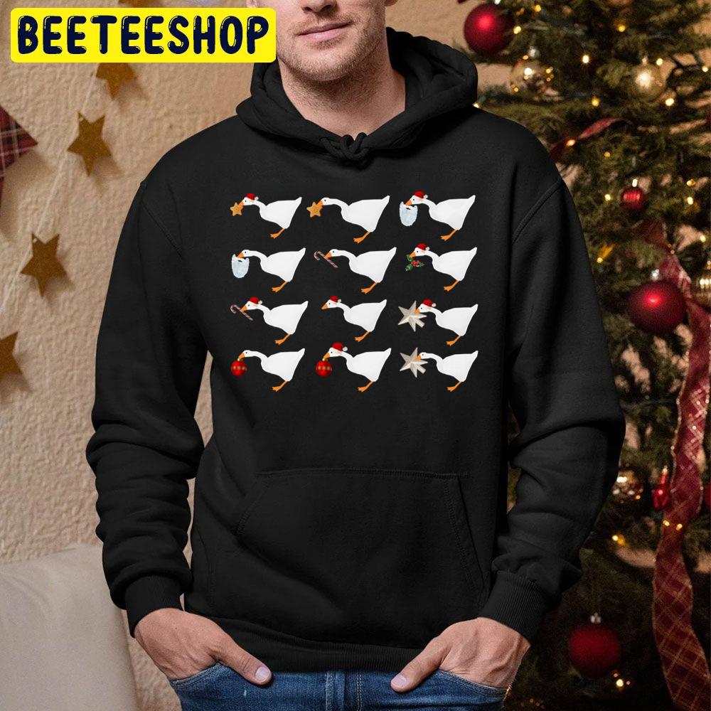 Happy Holiday Goose Christmas Trending Unisex Hoodie