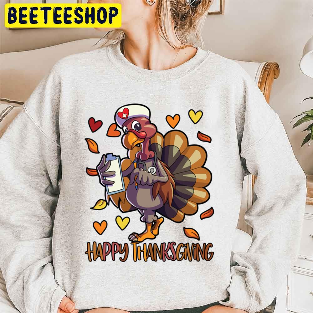 Happy Thanksgiving Nurse Trending Unisex Sweatshirt