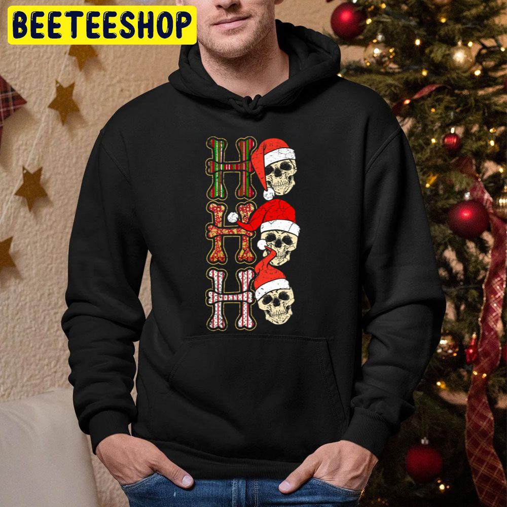 Ho Ho Ho Christmas Skull Trending Unisex Hoodie