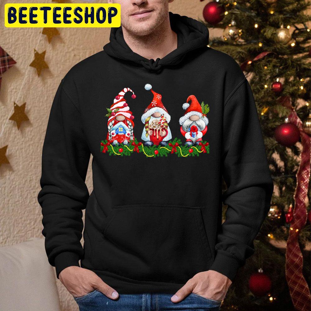 Ho Ho Ho Merry Christmas Gnomes Trending Unisex Hoodie