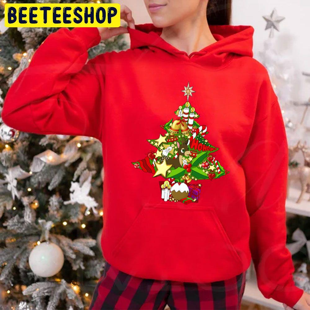 Ho Ho Ho Merry Christmas Tree Trending Unisex Hoodie