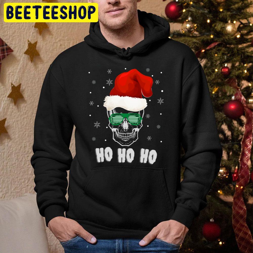 Ho Ho Ho Skull Christmas Trending Unisex Hoodie