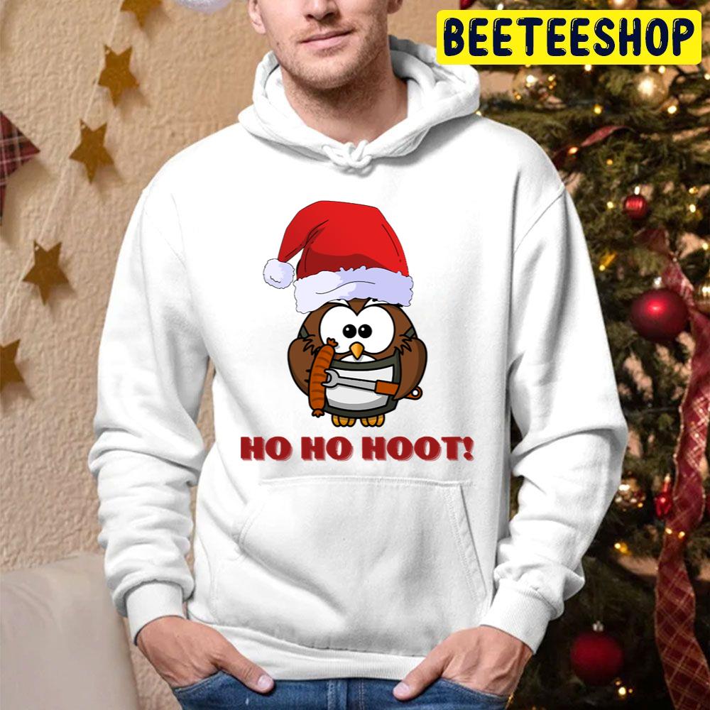 Ho Ho Hoot Santa Owl Christmas Trending Unisex Hoodie