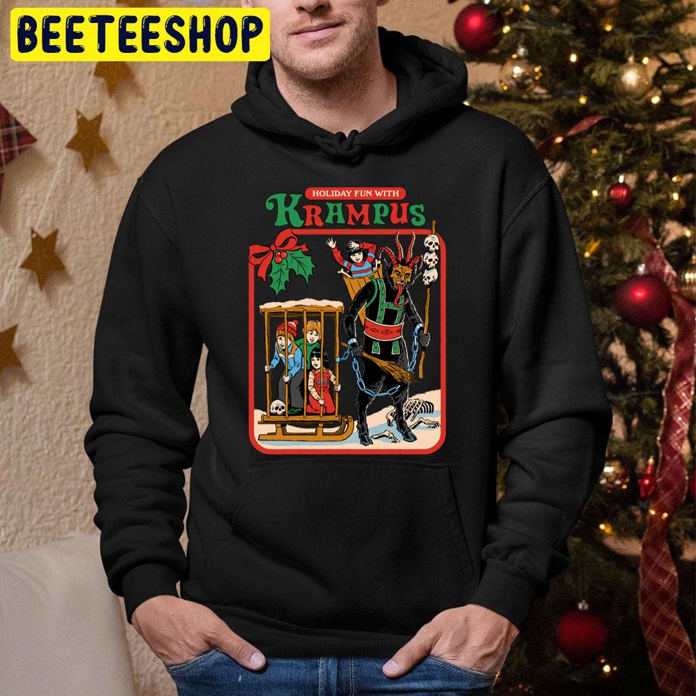 Holiday Fun With Krampus Christmas Trending Unisex Hoodie