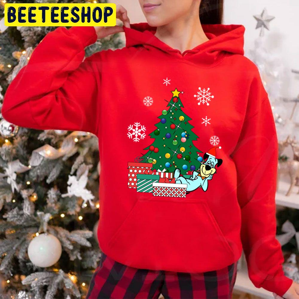 Huckleberry Hound Around The Christmas Tree Trending Unisex Hoodie