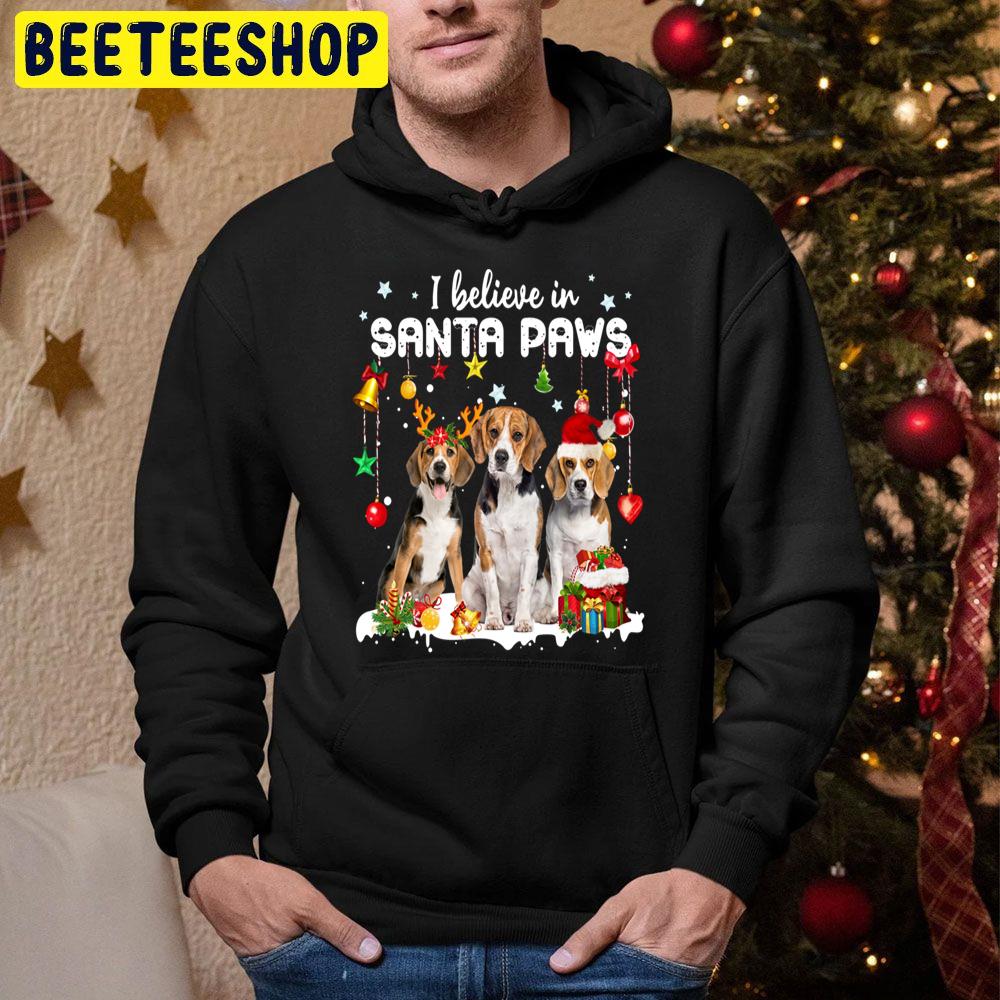 I Believe In Santa Paws Dog Lover Christmas Trending Unisex Hoodie