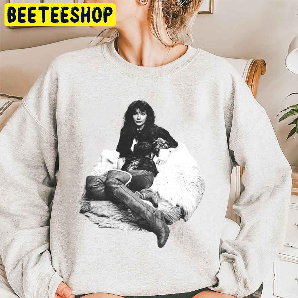 Kate Bush Vintage Halftone Fan Art Design Trending Unisex Sweatshirt