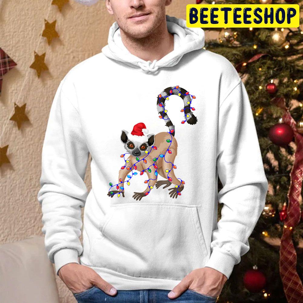 Lemur Christmas Light Trending Unisex Hoodie