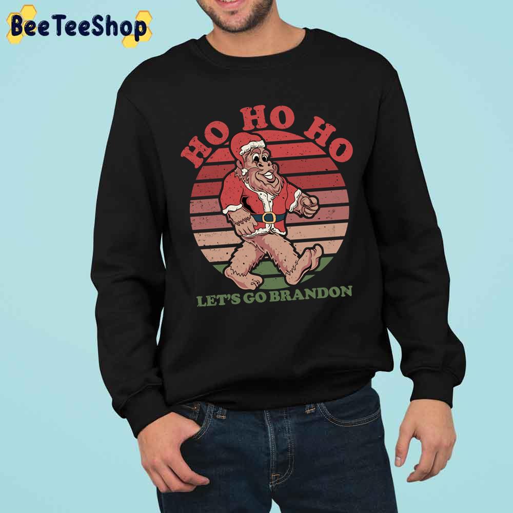 Let’s Go Brandon Christmas Sasquatch Ho Ho Ho Trending Unisex Sweatshirt