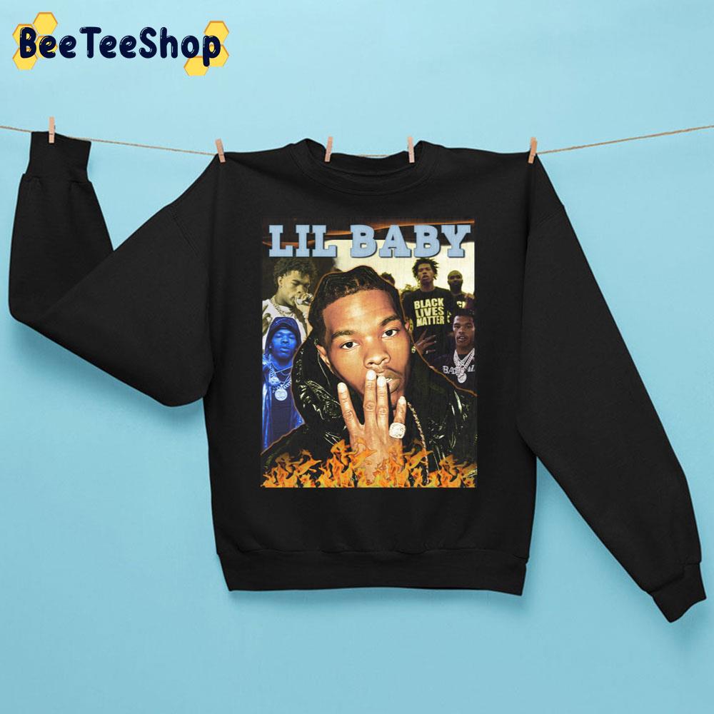 Lil Baby Fire Vintage Trending Unisex Sweatshirt