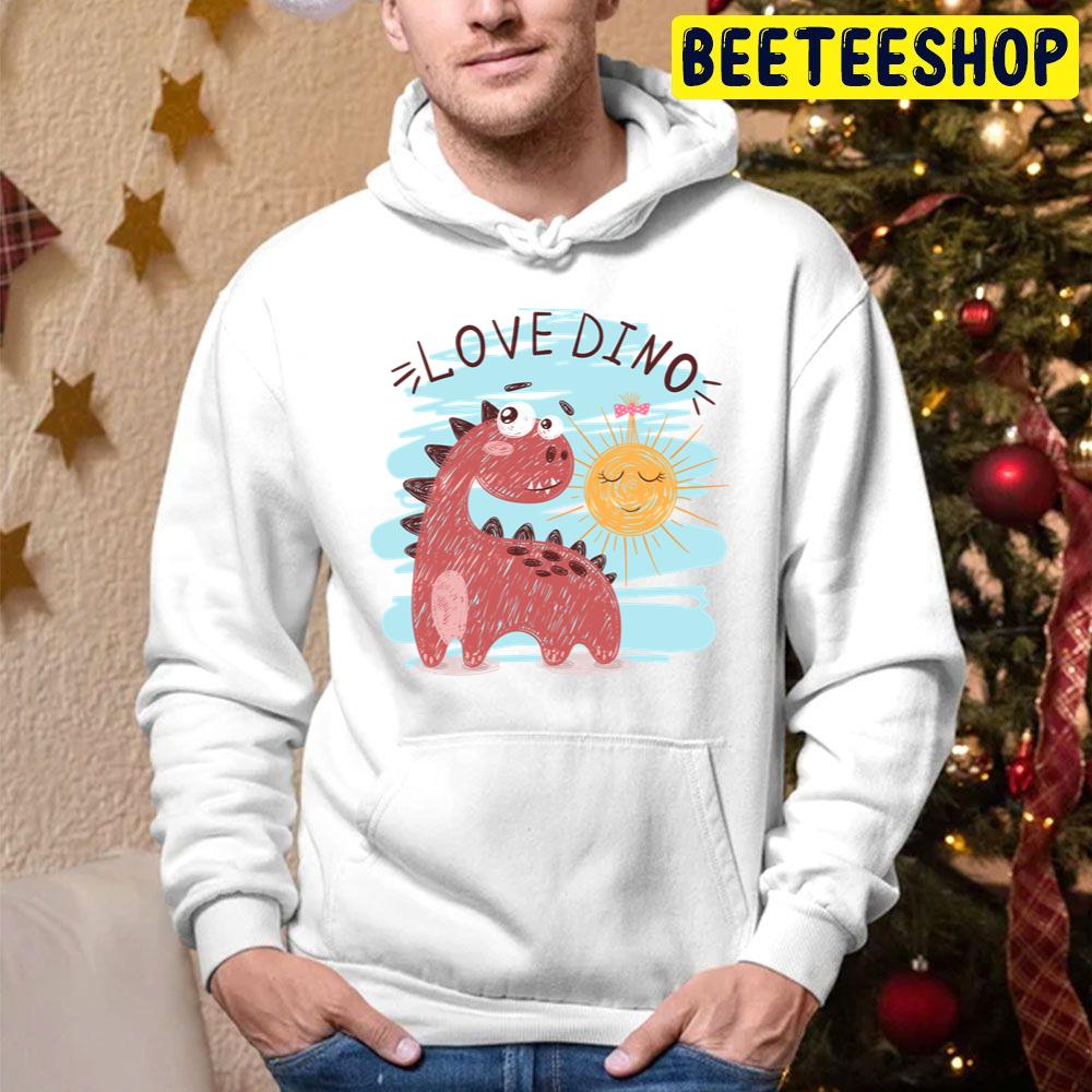 Love Dino Cute Cartoon Animals Trending Unisex Hoodie