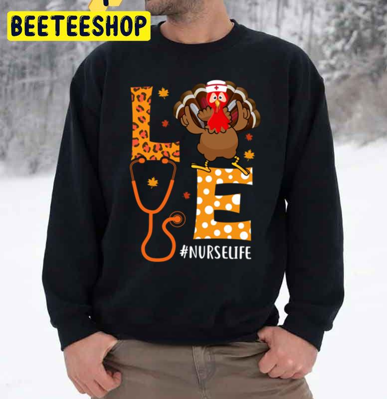 Love Nurse Pumpkin Fall Halloween Thanksgiving Trending Unisex Sweatshirt